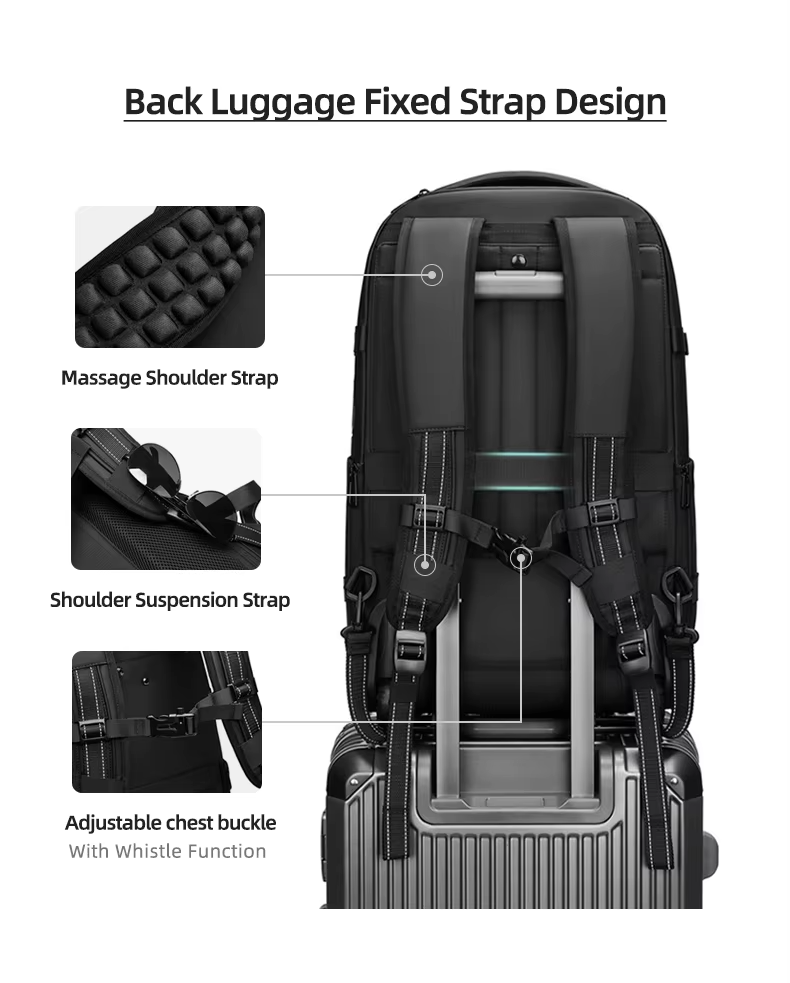 Carry-On Trolley Vacuum Travel Backpack
